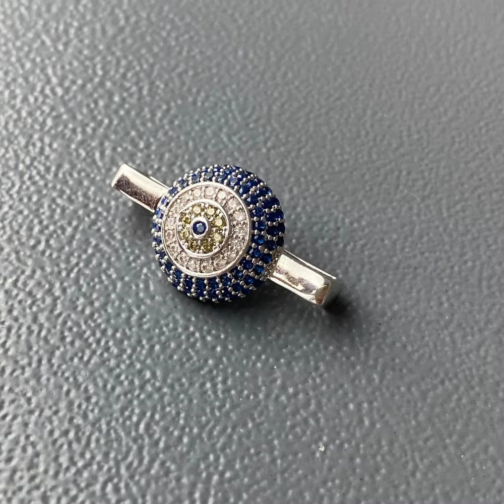 Charm Clip · Blue Eyes, silver