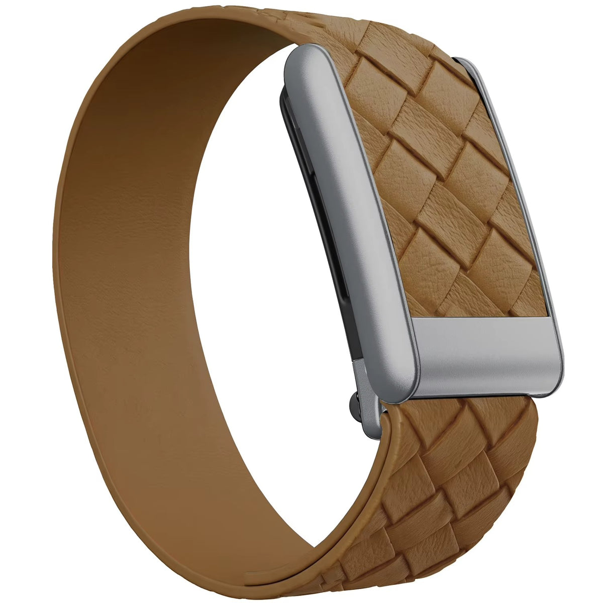 Woven leather band in Tan for WHOOP 5.0